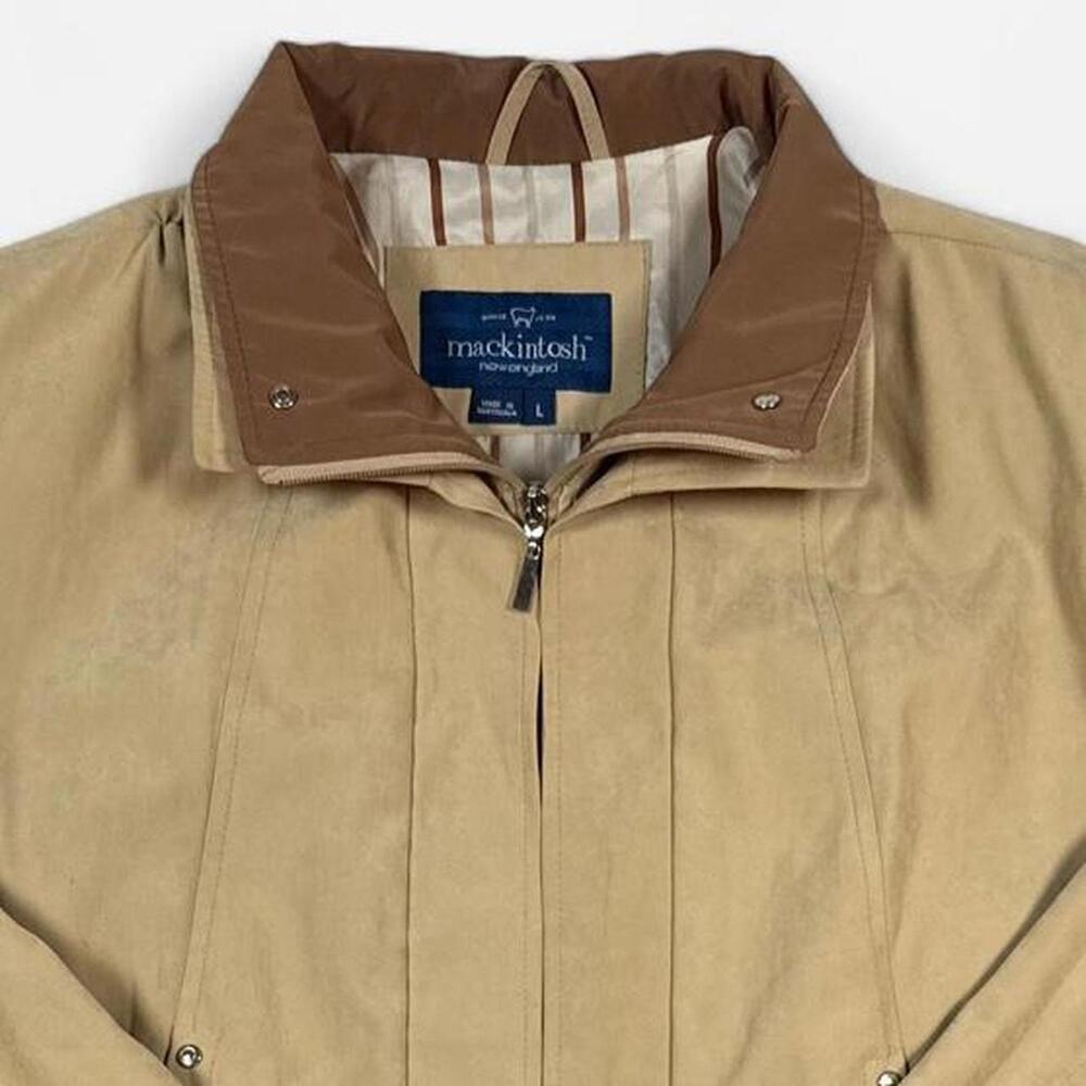 Mackintosh New England Chore Jacket Women’s L Tan Utility Coat Barn Jacket Prep - Picture 4 of 8
